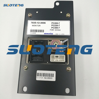 7835-12-3006 Panel Tampilan Excavator Untuk PC200-7 PC300-7 Excavator 7835123006