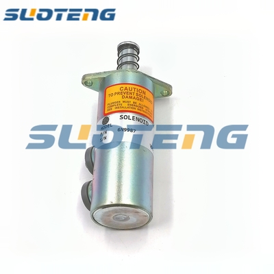 6N-9987 6N9987 Solenoid Penutup Bahan Bakar Untuk Suku Cadang Ekskavator 225D